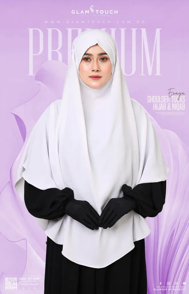 ENAYA SHOULDER TUCKS - HIJAB & NIQAB | GT-2190