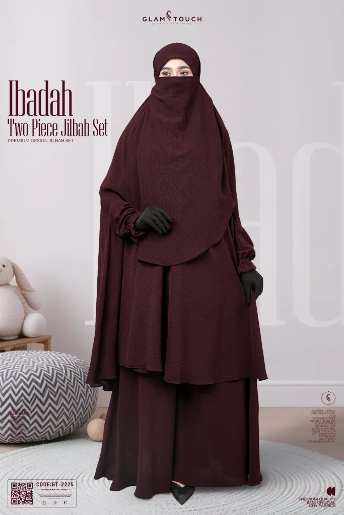 IBADAH Two-Piece Premium Jilbab Set | GT-2225
