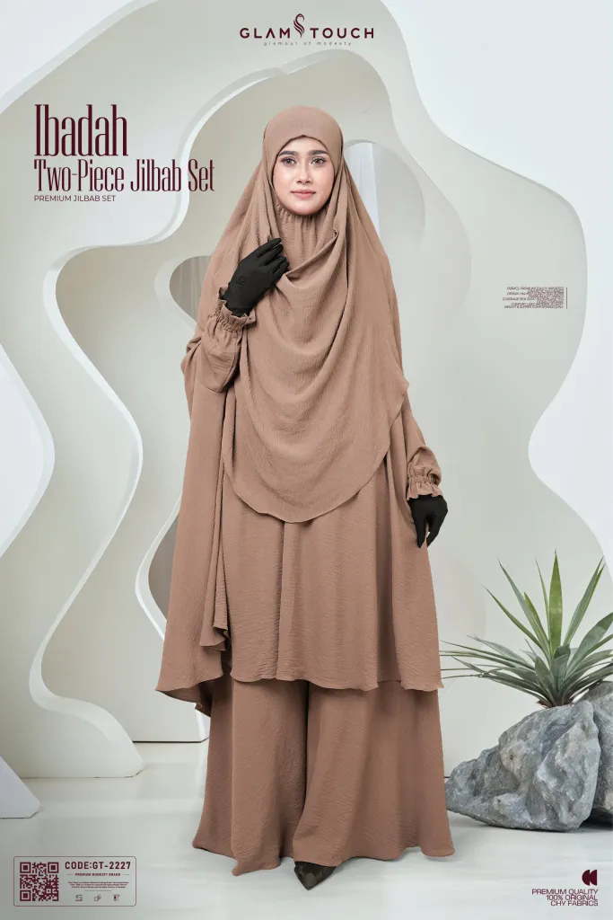 IBADAH Two-Piece Premium Jilbab Set | GT-2227