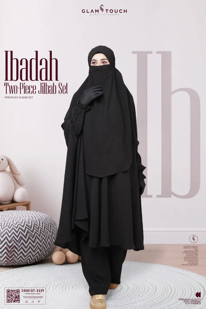 IBADAH Two-Piece Premium Jilbab Set | GT-2223