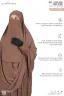 RUFI-EXTRA LONG INSTANT READY HIJAB & NIQAB SET | GT-1288