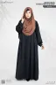 ABAYA AL HANEEN-PREMIUM SHOW BUTTON ABAYA