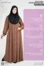 ABAYA AL HANEEN-PREMIUM SHOW BUTTON ABAYA