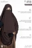 RUFI-EXTRA LONG INSTANT READY HIJAB & NIQAB SET | GT-1297