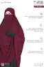 RUFI-EXTRA LONG INSTANT READY HIJAB & NIQAB SET | GT-1300