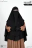LEYA DOUBLE LAYER READY HIJAB-NIQAB SET