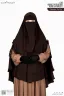 LEYA DOUBLE LAYER READY HIJAB-NIQAB SET | GT-1804