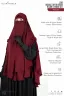 LEYA DOUBLE LAYER READY HIJAB-NIQAB SET | GT-1806