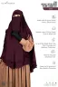 LEYA DOUBLE LAYER READY HIJAB-NIQAB SET | GT-1810