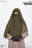 LUNA- 2 LAYER HOODIE NIQAB | GT-1869