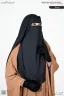 NAOMI TWO LAYER FLAP NIQAB | GT-1737
