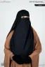 NAOMI TWO LAYER FLAP NIQAB | GT-1737