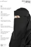 AMEERA SAUDI STYLE DOUBLE PART SHORT NIQAB | GT-1626