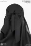 AMEERA SAUDI STYLE DOUBLE PART SHORT NIQAB | GT-1626