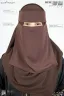 AMEERA SAUDI STYLE DOUBLE PART SHORT NIQAB | GT-1716