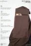 AMEERA SAUDI STYLE DOUBLE PART SHORT NIQAB | GT-1716