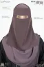 AMEERA SAUDI STYLE DOUBLE PART SHORT NIQAB | GT-1717