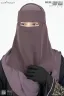 AMEERA SAUDI STYLE DOUBLE PART SHORT NIQAB | GT-1717