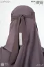 AMEERA SAUDI STYLE DOUBLE PART SHORT NIQAB | GT-1717