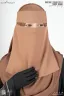 AMEERA SAUDI STYLE DOUBLE PART SHORT NIQAB | GT-1719