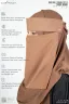 AMEERA SAUDI STYLE DOUBLE PART SHORT NIQAB | GT-1719