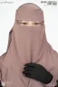 AMEERA SAUDI STYLE DOUBLE PART SHORT NIQAB | GT-1720