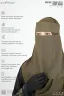 AMEERA SAUDI STYLE DOUBLE PART SHORT NIQAB | GT-1721