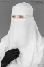 AMEERA SAUDI STYLE DOUBLE PART SHORT NIQAB | GT-1724