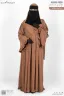 NUSRAH CHEST PLEATED ABAYA | GT-1632