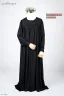 MUNTAHA CHEST FRILL ABAYA