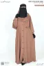 AYAAT OPEN BUTTON ABAYA | GT-1614