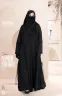 ABAYA ZAHRA PLEATED PLAIN ABAYA | GT-1797