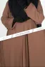 ABAYA ZAHRA PLEATED PLAIN ABAYA | GT-1800