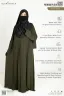 ABAYA ZAHRA PLEATED PLAIN ABAYA | GT-1801