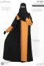 RUBI CONTRAST ABAYA | GT-1637