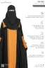 RUBI CONTRAST ABAYA | GT-1637