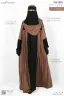 RUBI CONTRAST ABAYA | GT-1643