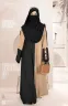 BUSHRAH CONTRAST ABAYA | GT-1847