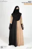 BUSHRAH CONTRAST ABAYA | GT-1847