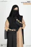 BUSHRAH CONTRAST ABAYA | GT-1847