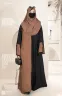 BUSHRAH CONTRAST ABAYA | GT-1848