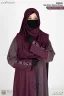 BUSHRAH CONTRAST ABAYA | GT-1849