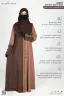 BUSHRAH CONTRAST ABAYA | GT-1852