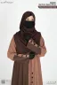 BUSHRAH CONTRAST ABAYA | GT-1852
