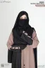 BUSHRAH CONTRAST ABAYA | GT-1853