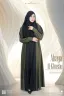 ABAYA AL-KHUSBU-SHRUG STYLE SINGLE PART ABAYA