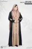 ABAYA AL-KHUSBU-SHRUG STYLE SINGLE PART ABAYA