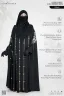 DESIGNER KARCHUPI POCKET ABAYA | GT-1958
