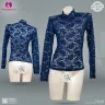 Beautiful Lace Pattern Long Arm Turtleneck Blouse Tops | Blouse Set