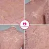 Beautiful Lace Pattern Long Arm Turtleneck Blouse Tops | Blouse Set